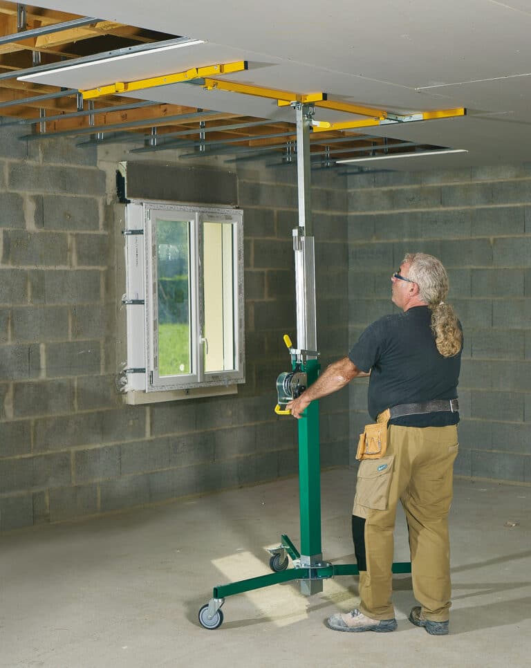 LEVPLAC S To lift plasterboards alone MACC Buidling solutions